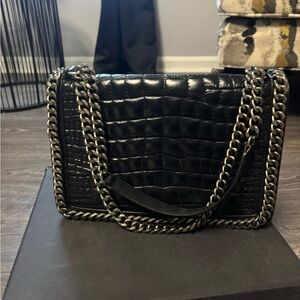 Zara Black Leather shoulder bag